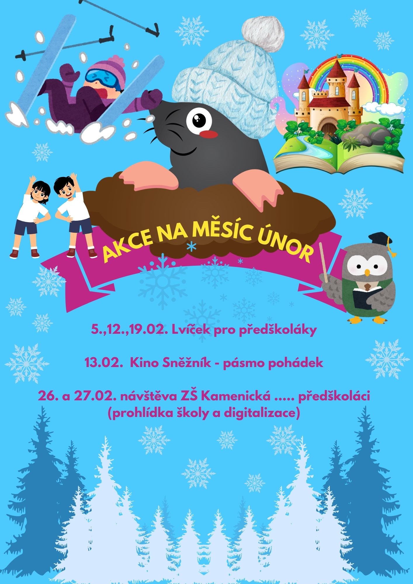 Akce naší školky v měsíci únoru